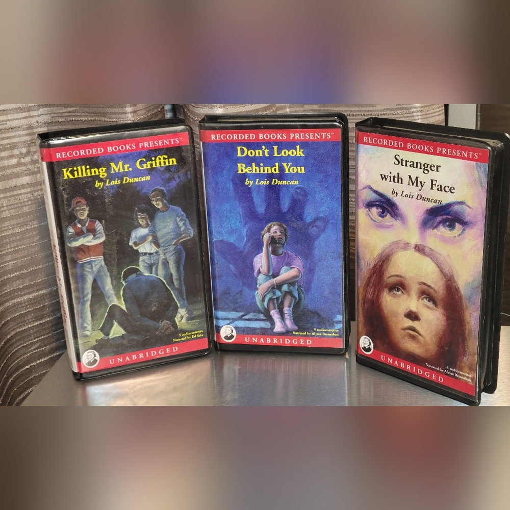Ex-Library Audiobook Cassette Tapes - Lot of 3 Lois Duncan Fiction - Suspense